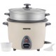 Geepas GRC4326 2.2L Electric Rice Cooker -Cook/Warm/Steam, High-Temperature Protection - Make Rice & Steam Healthy Food & Vegetables