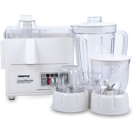 Geepas 4 In 1 Super Blender GSB2031 In 3 Way Function & High Speed Motor