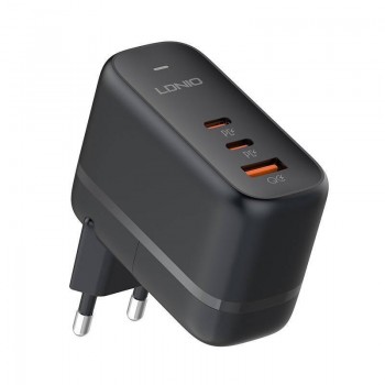 Ldnio Wireless Charger with USB-A Port and 2 USB-C Ports 65W Black (Q366)