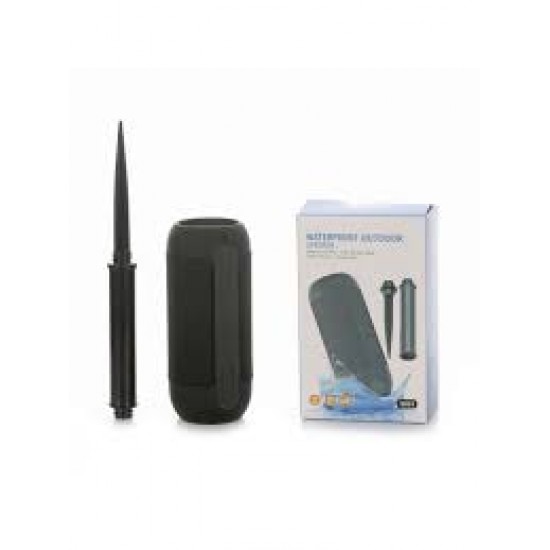 Outdoor Waterproof Bluetooth Speaker with TWS & Garden Stake