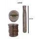 Classic Patterned Wooden Mortar and Pestle Set