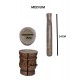 Classic Patterned Wooden Mortar and Pestle Set