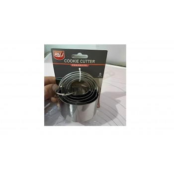 5-in-1 Round Cookie Cutter – Stainless Steel