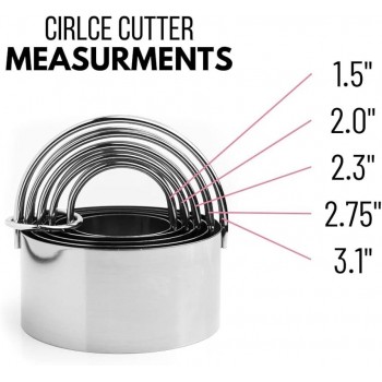 5-in-1 Round Cookie Cutter – Stainless Steel