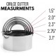 5-in-1 Round Cookie Cutter – Stainless Steel