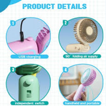 MLS6118 Portable & Foldable Mini Fan – Compact Cooling Anytime, Anywhere