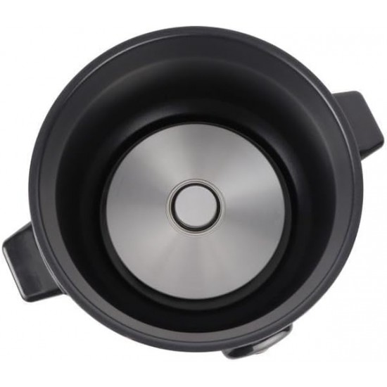 Geepas 1.5 L Multifunctional Rice Cooker- GRC35040| Durable Construction with Cool Touch Handle|Equipped with Tempered Glass Lid, Rice Spoon