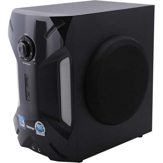 Geepas GMS8507 2.1 Multimedia Speaker- 35000 Watts, 8"Woofer|USB, Bluetooth & Multiple Device Inputs Pc, Ps4, Xbox, Smartphone, Tablet, Music Player