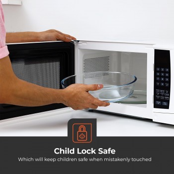 GEEPAS GMO1895 20L 1200W Digital Microwave Oven - Microwave Oven with Multiple Cooking Menus | Reheating & Defrost Function