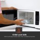 GEEPAS GMO1895 20L 1200W Digital Microwave Oven - Microwave Oven with Multiple Cooking Menus | Reheating & Defrost Function