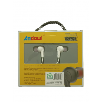 Andowl universal earphone (White)