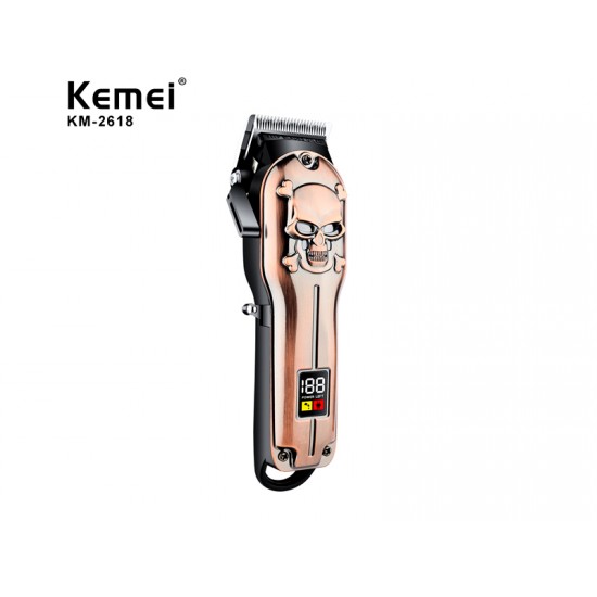 Kemei Professional Rechargeable Hair Clipper Copper KM-2618