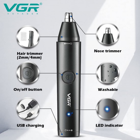 VGR V-613 Ear, Nose & Eyebrow Trimmer Professional