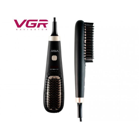 VGR V-568 Ηλεκτρική Βούρτσα Ceramic Hair Straightening Κεραμική