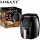 Sokany SK-3011 Air Fryer with Detachable Tank 5lt 1500W Black