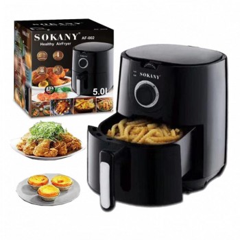 Sokany AF-002 Air Fryer with Detachable Tank 5lt Black