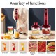 Sokany SK-1808 Hand Blender with Stainless Steel Stick 600W Red