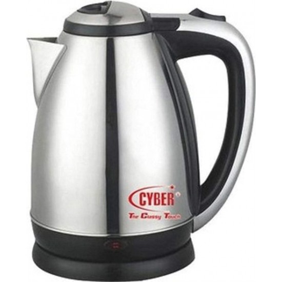 Cyber Cyk-556 (2.0 LITER) Stainless Steel Electric Kettle   Silver/Black