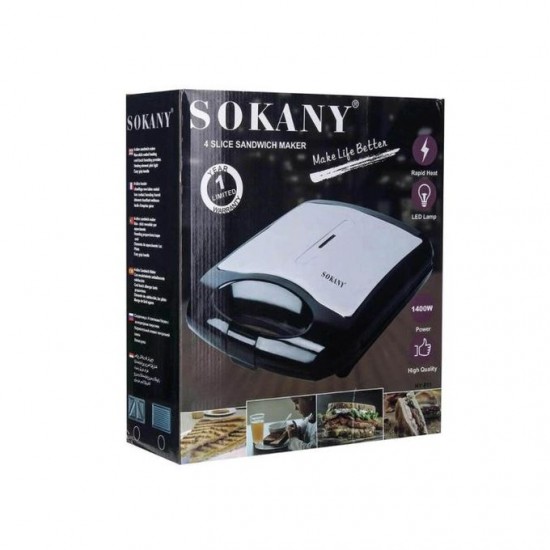 Sokany Sandwich Maker & Grill - 1400 W (HY-811)