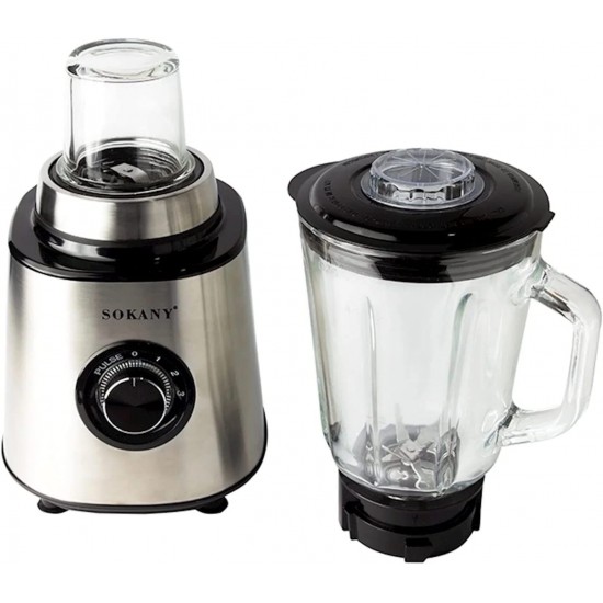 SOKANY SK-150S Stainle Steel  600Watt 1.5L Blender With Grinder 