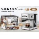 Sokany SK-6863 Espresso Machine 850W Pressure 20bar Silver