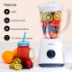 Geepas GSB44027 500W 2 in 1 Multifunctional Blender | Stainless Steel Blades, 2 Speed Control with Pulse | 1.5L Jar