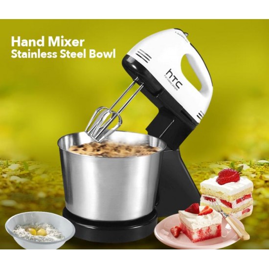 HTC  677-HM Hand Mixer With Stainless Steel Bowl