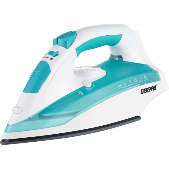 Geepas GSI24015 Cordless Ceramic Steam Iron Box 2400W (240ml Water Tank) (UK Plug)