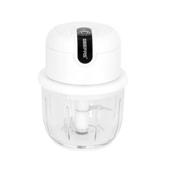 GEEPAS GMC42022 STAINLESS STEEL CUTTER RECHARGEABLE MINI CHOPPER 300ML 