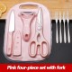 Multifunction Mini Plastic Cutting Board Set with Knife Peeler and Scissors for Camping Kitchen Cutting Fruit Vegetable