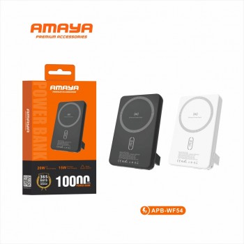 Stay Powered On-the-Go with the Amaya APB-WF54 Magnetic Wireless Power Bank