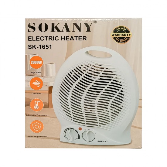 SOKANY ELECTRIC HEATER 2000W SK-1651