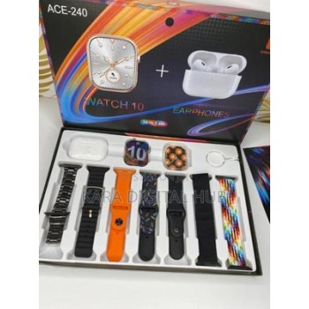 Ace-240 Smart Watch – 10-in-1 All-in-One Box!