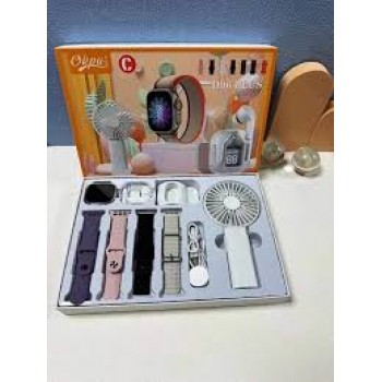 D96 Plus Smartwatch with Hand Fan & Airdrop Set