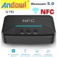 Andowl NFC v5.0 Bluetooth 5.0 Receiver with 3.5mm Jack / USB / RCA and NFC output ports Q-T92