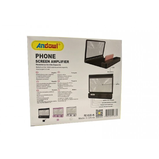 Andowl Q-T93 Mobile Screen Magnifier Black