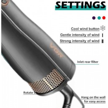 Generic V-491 6-in-1 Hair Dryer Brush – Multi-Functional Styling Tool