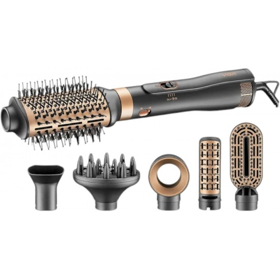 Generic V-491 6-in-1 Hair Dryer Brush – Multi-Functional Styling Tool
