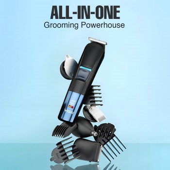 VGR V-108 Professional 10 in 1 Grooming Kit with LED Display, All in one Trimmer for Men,Suitable for Face, head, Nose