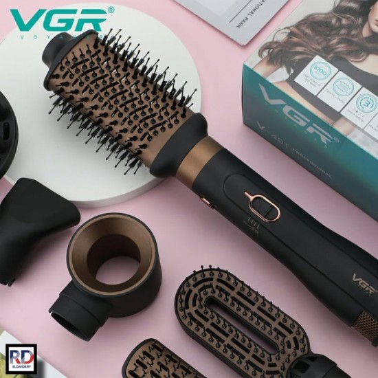 Generic V-491 6-in-1 Hair Dryer Brush – Multi-Functional Styling Tool