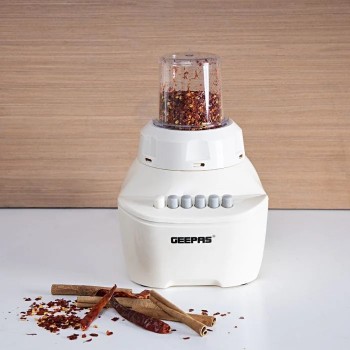 Geepas 2-in-1 Blender, 1.5L Plastic Jar, GSB5362 | 4 Speed Control with Pulse | Over Heat Protection | 400W Powerful Motor | Chopper, Coffee Grinder & Smoothie Maker