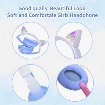 Wireless LED Headphones for Kids and Adults