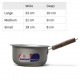 Silver Milk Pan with Wooden Handle – Where Elegance Meets Everyday Ease Silver Milk Pan with Wooden Handle – Where Elegance Meets Everyday Ease