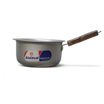 Silver Milk Pan with Wooden Handle – Where Elegance Meets Everyday Ease