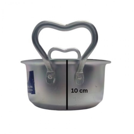 United Pure Silver Finish Cooking Pot (Pateela) no. 1