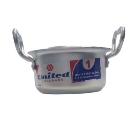 United Pure Silver Finish Cooking Pot (Pateela) no. 7