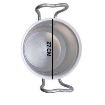 United Pure Silver Finish Cooking Pot (Pateela) no. 3