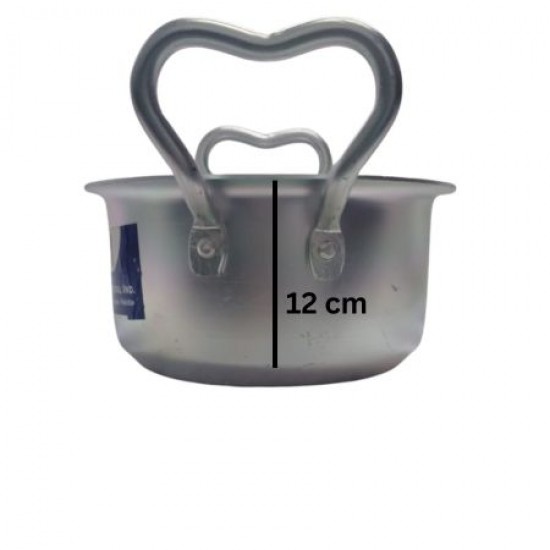 United Pure Silver Finish Cooking Pot (Pateela) no. 2