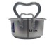 United Pure Silver Finish Cooking Pot (Pateela) no. 2