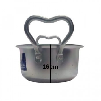 United Pure Silver Finish Cooking Pot (Pateela) no. 4